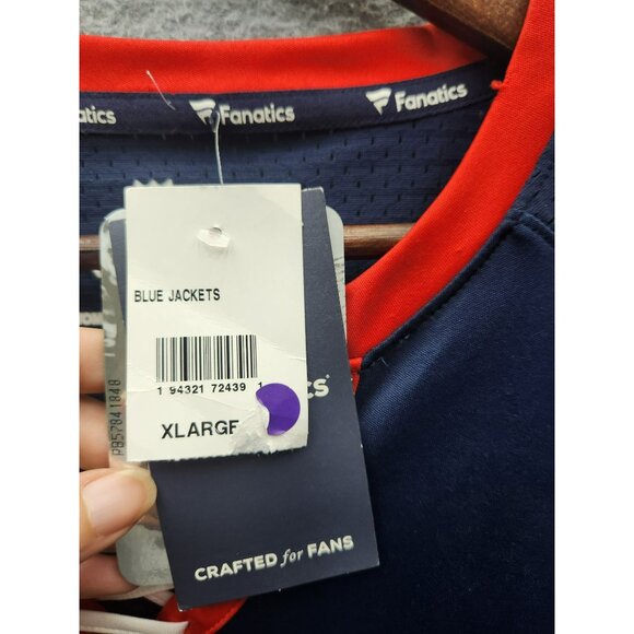 Fanatics NHL Womens Blue Jackets Jersey XLG Size - Picture 3 of 10